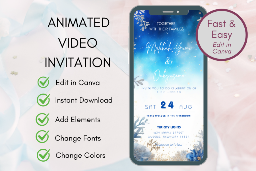 Animated Video Wedding Invitation Template
