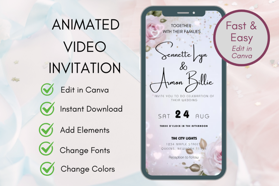 Animated Video Wedding Invitation Template