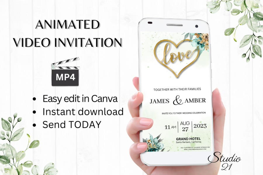 Customizable Smartphone Video Invitation