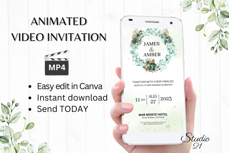 Smartphone Video Wedding Invitation