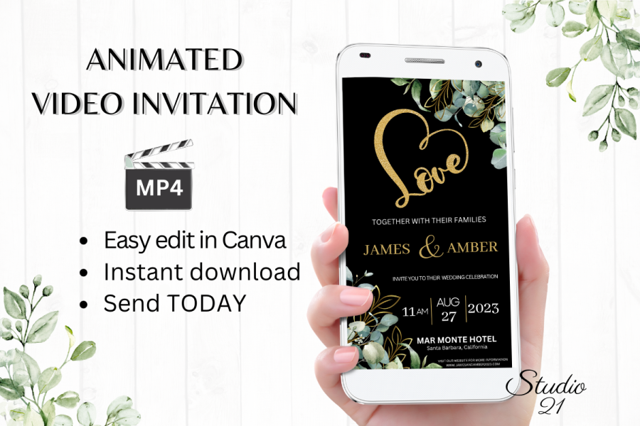 Instant Smartphone Video Invitation Template