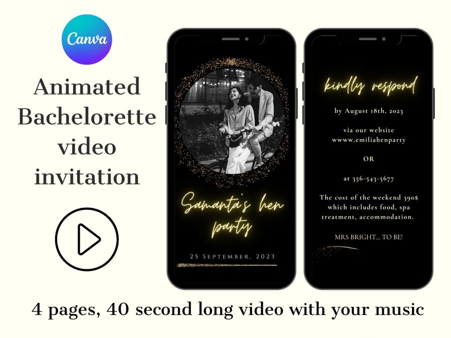 DIY Animated Video Invitation Template