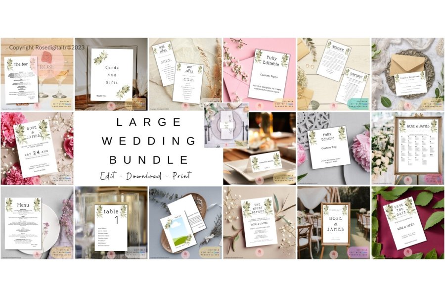 Elegant Wedding Invitation Templates