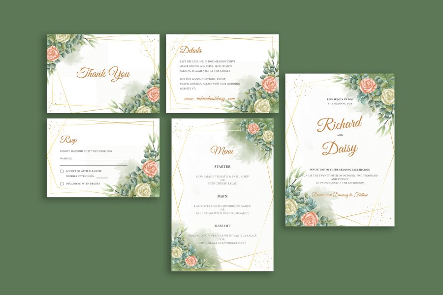 Modern Wedding Invitation Template