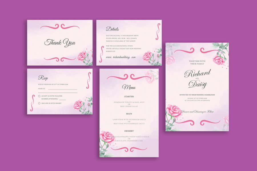 Elegant Wedding Invitation Template