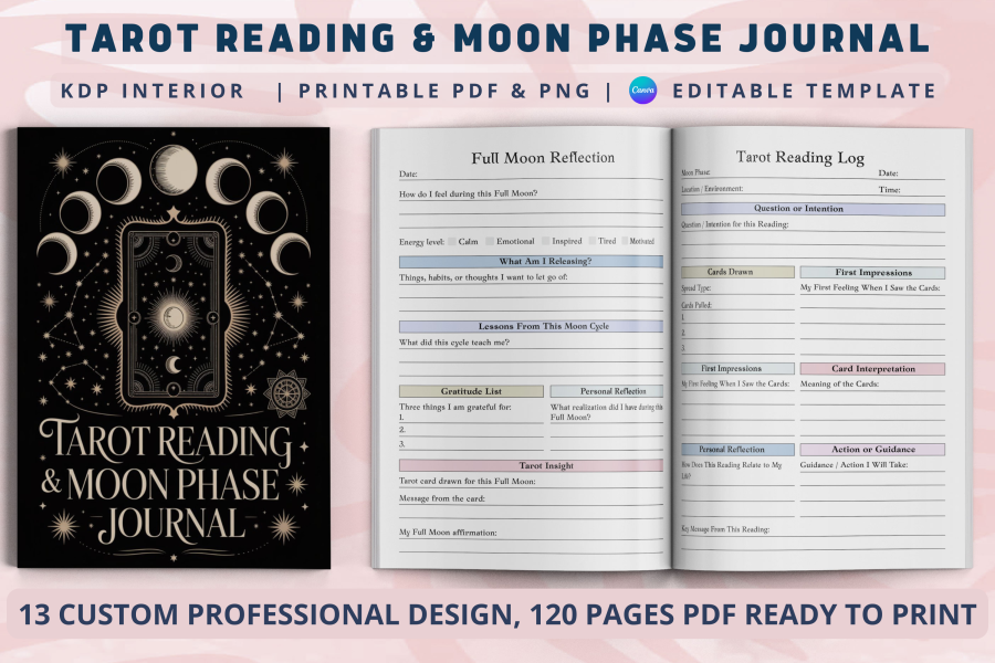 Tarot Reading & Moon Phase Journal