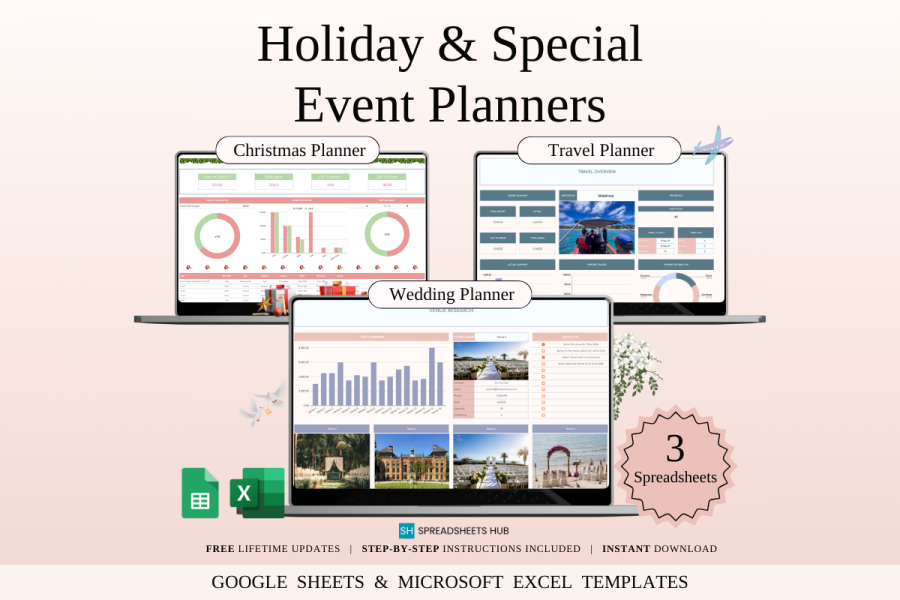 Holiday & Event Planning Templates for Excel and Google Sheets