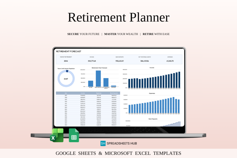 Retirement Portfolio Tracker Spreadsheet