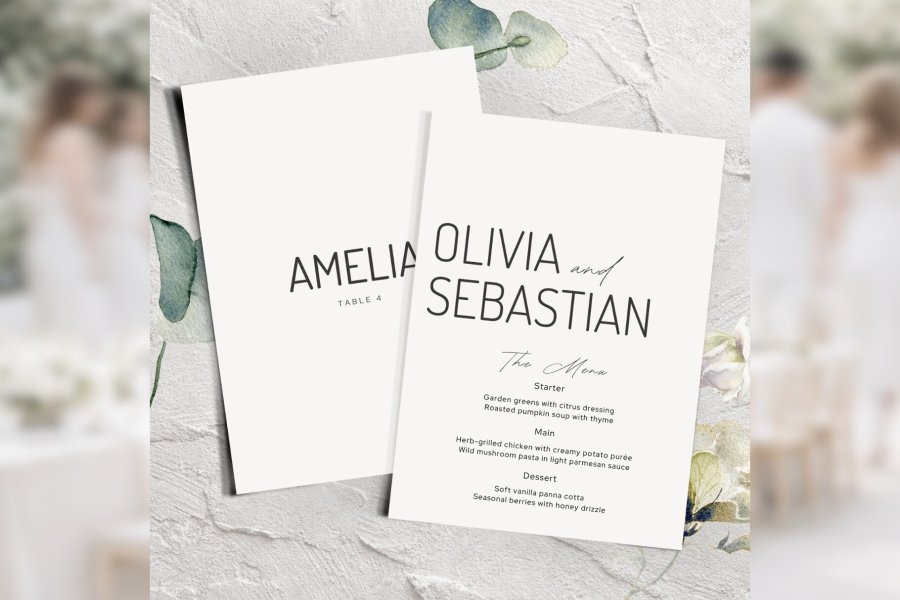 Minimal Wedding Stationery Set