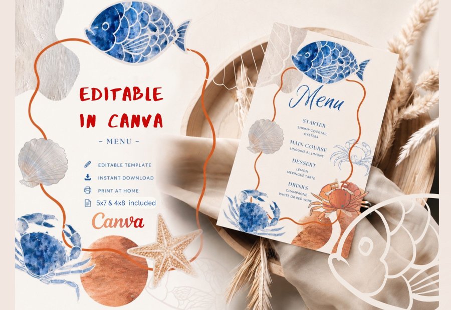 Elegant Mediterranean Wedding Menu