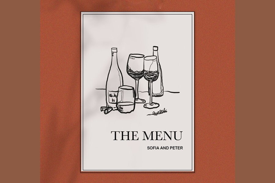 Editable Wedding Menu Card Design