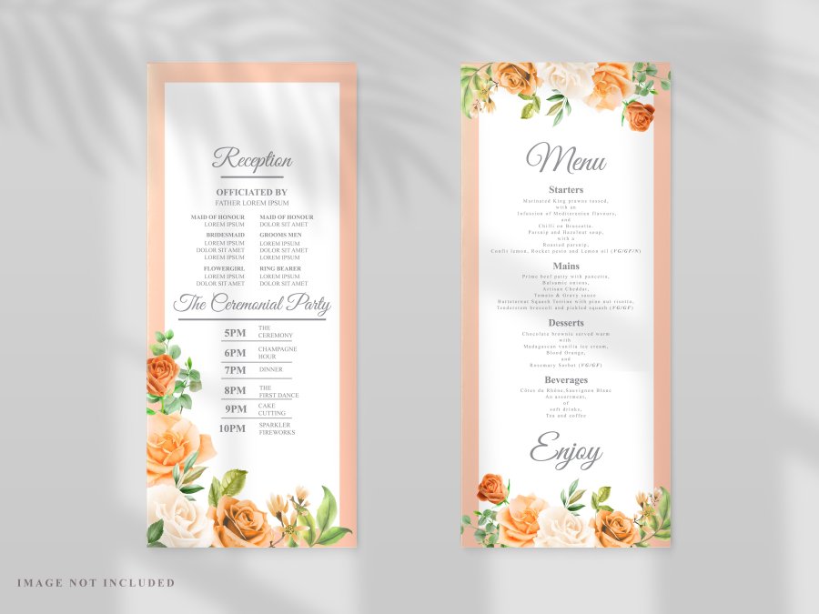 Floral Wedding Invitation Card