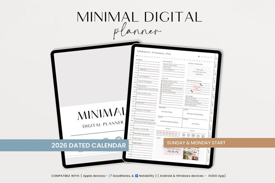 Ultimate Minimal Digital Planner