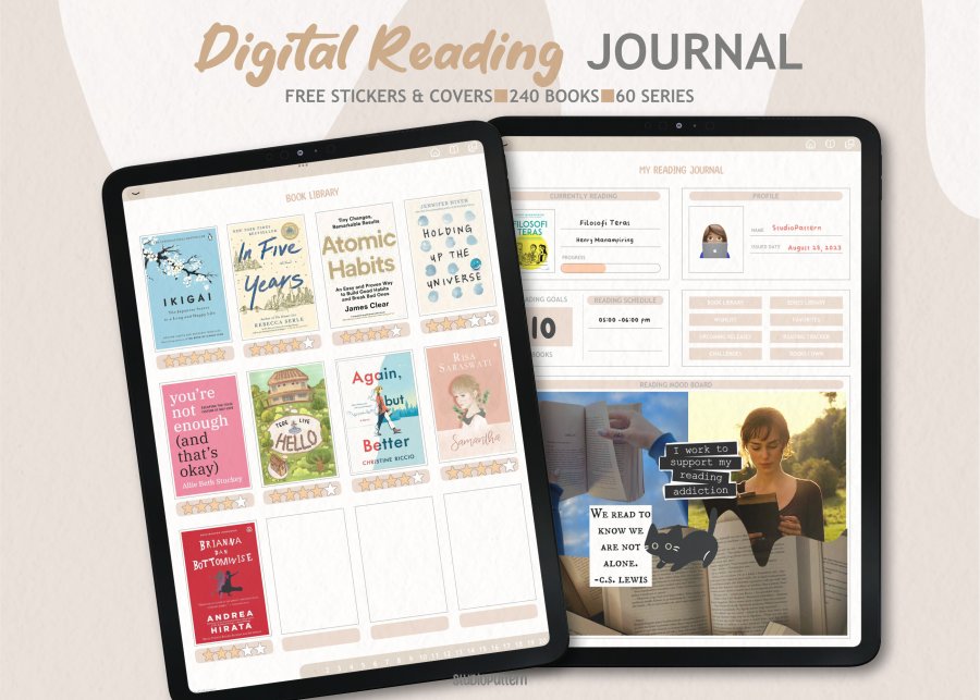 Hyperlinked Digital Reading Journal PDF