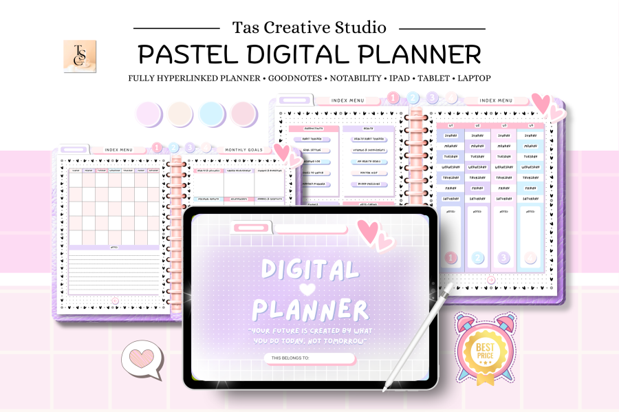Hyperlinked Digital Planner for GoodNotes