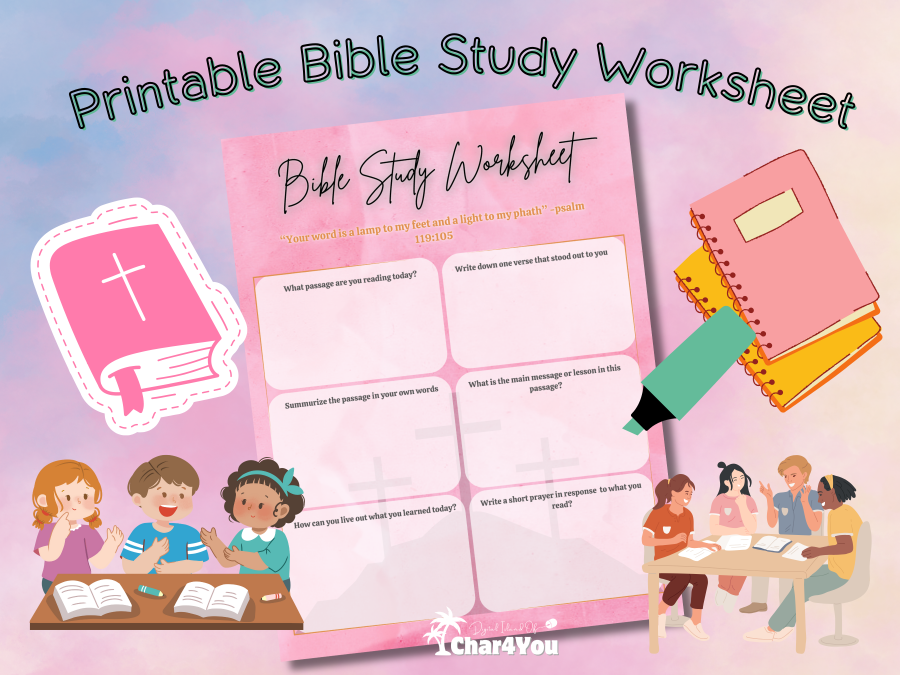Bible Study Reflection Worksheet