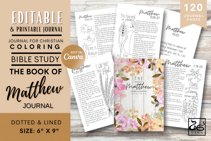 Printable Bible Study Journal for Matthew