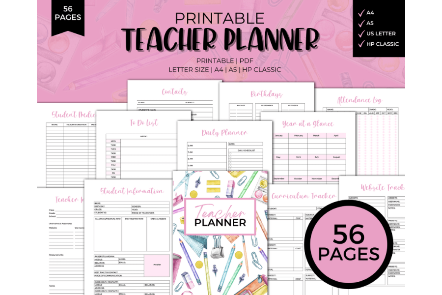 Teacher Planner Printable