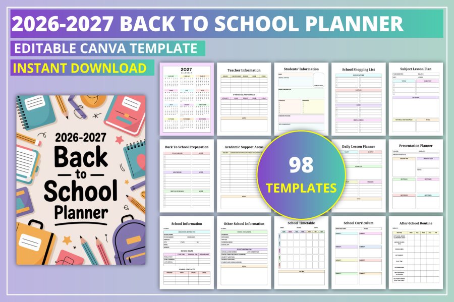 Back to School Planner
