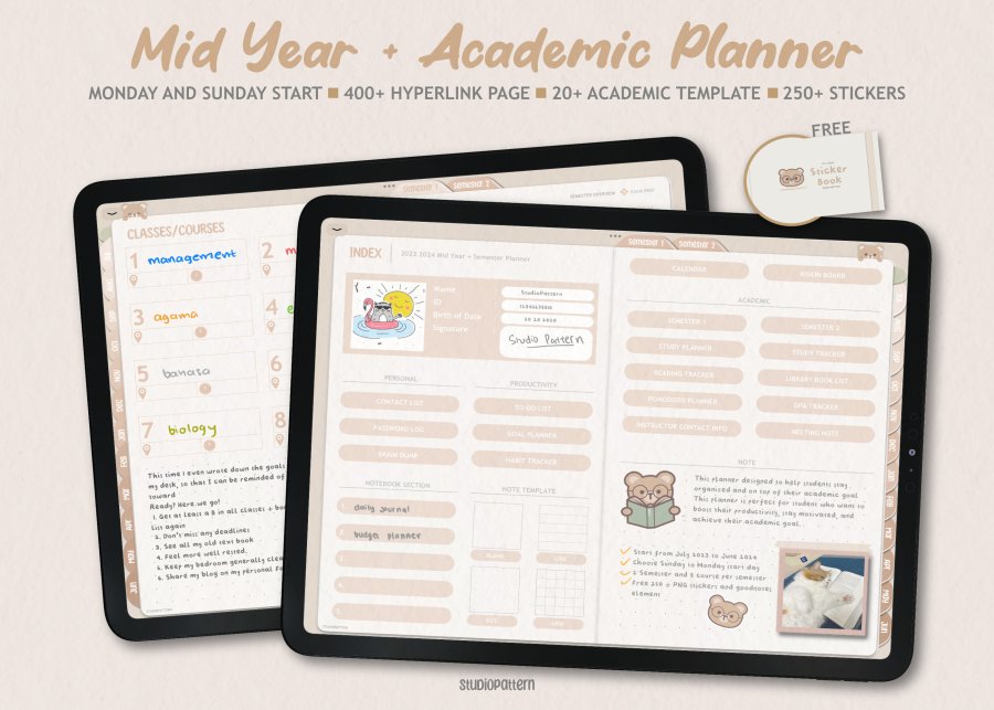 All in One Digital Academic Planner