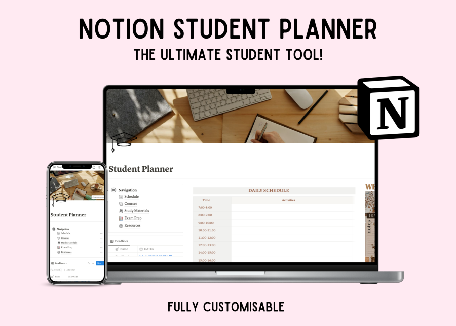 Notion Academic Planner Dashboard