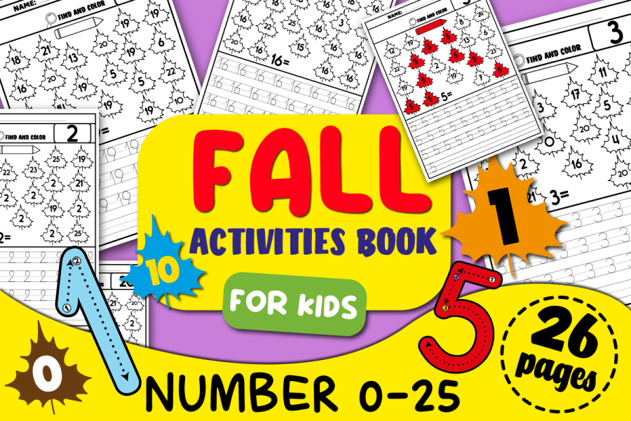 Leaf Number Recognition and Writing Worksheets