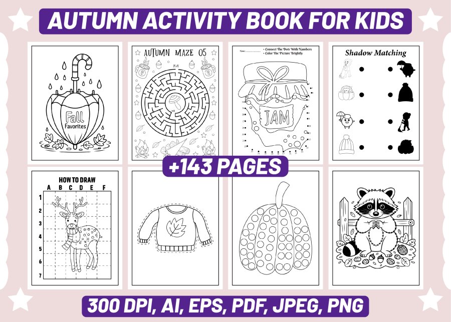 Autumn Activity Book for Kids