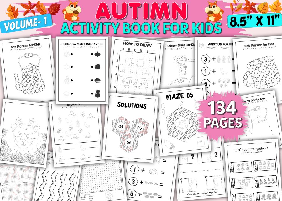 Autumn Activity Pages for Kids
