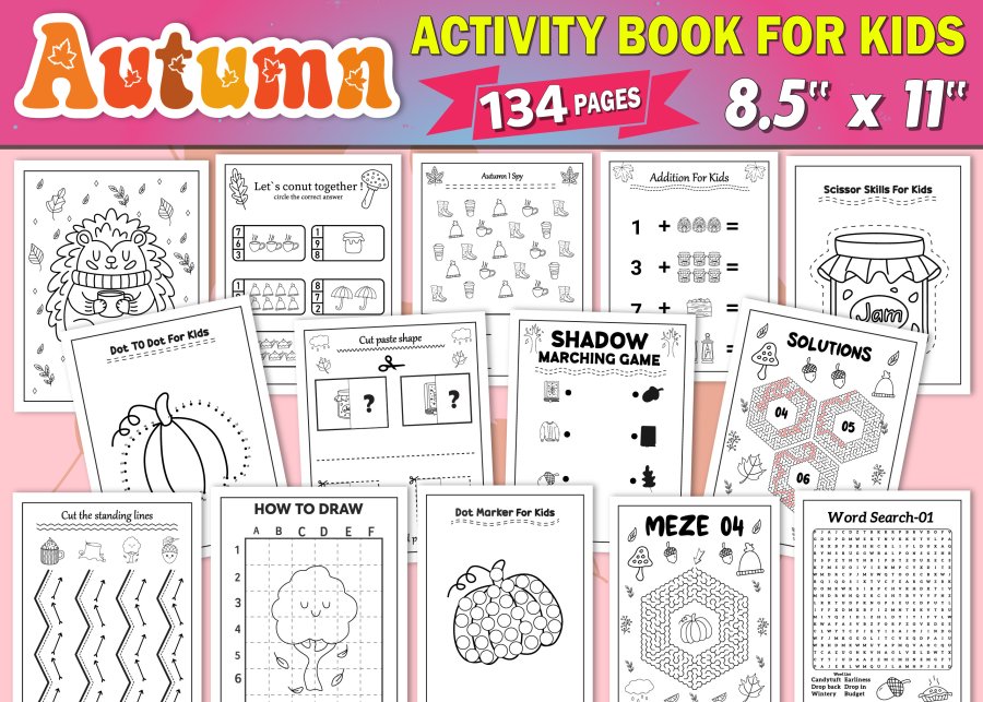 Autumn Activity Book for Kids