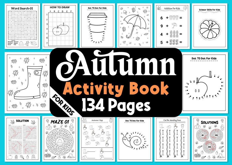 Autumn Activity Book for Kids