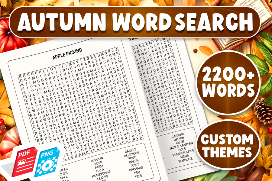Autumn Word Search Puzzle Book