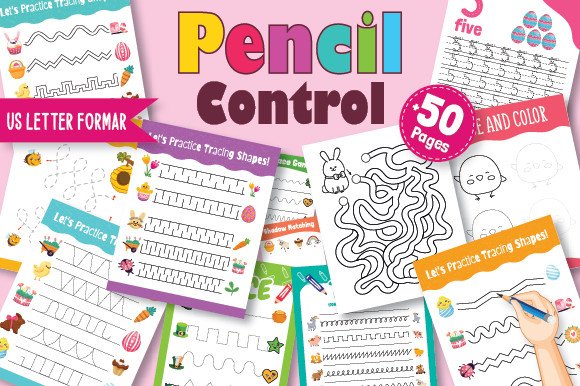 Pencil Control Tracing Workbook