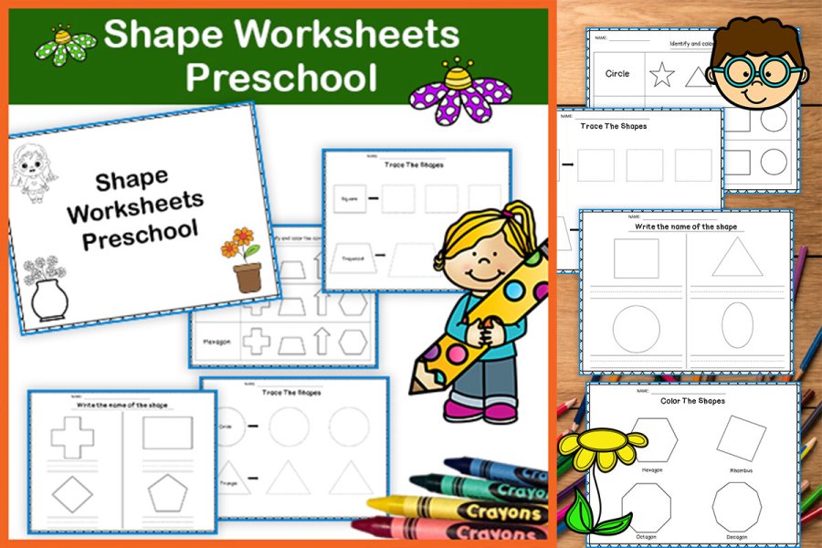 Preschool Shape Worksheets