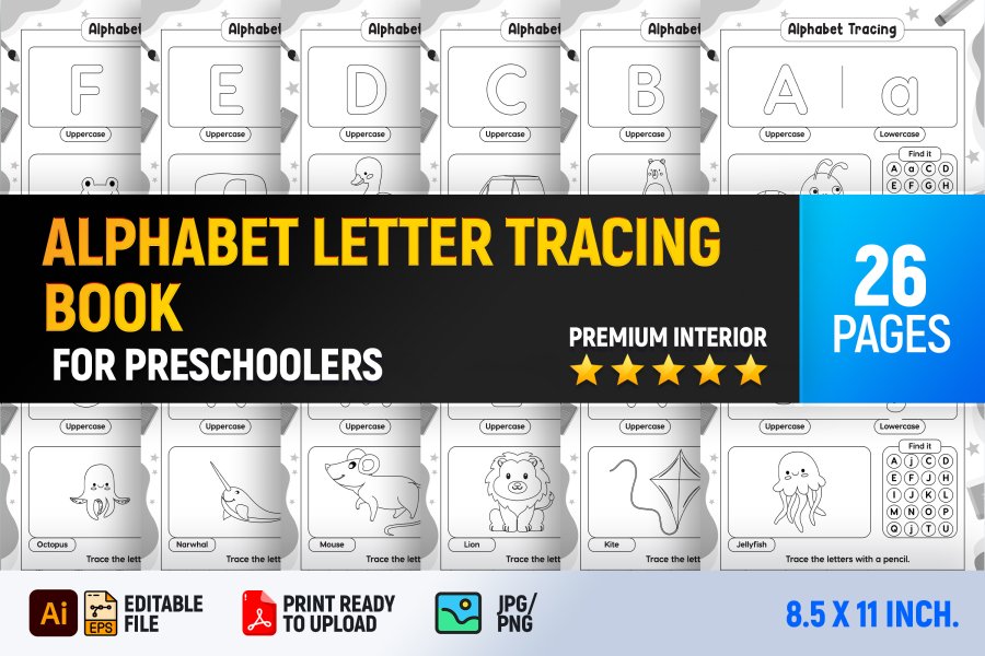 Alphabet Letter Tracing Book