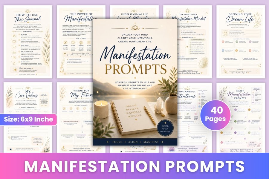 Manifestation Prompts Guided Journal