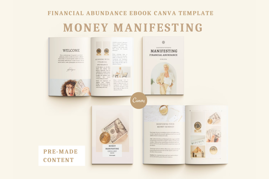 Money Manifesting Ebook Canva Template