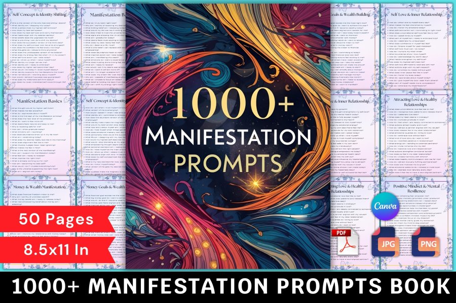 1000+ Manifestation Prompts Journal