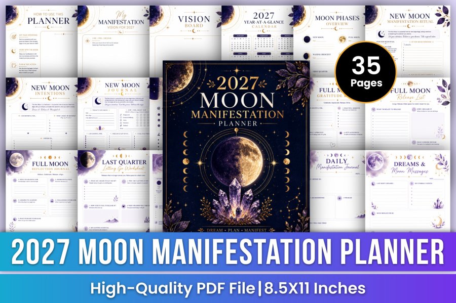 Moon Manifestation Planner