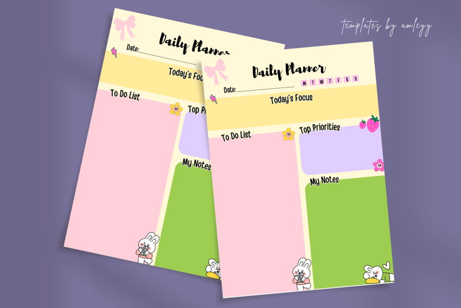 Aesthetic Cute Daily Planner