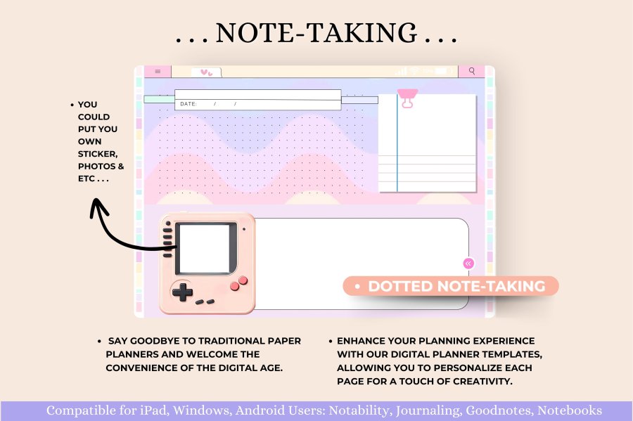 Undated Digital Planner for GoodNotes