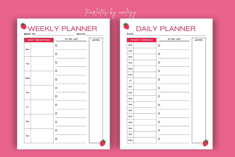 Cute Strawberry Planner