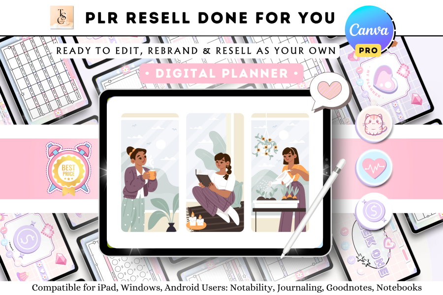 Hyperlinked Digital Planner Templates