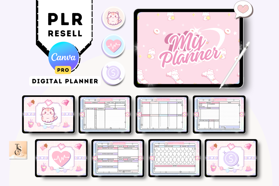 Pink Hyperlinked Digital Planner