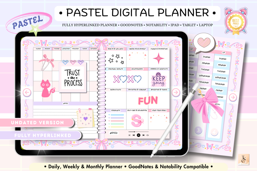 Pink Pastel Digital Planner