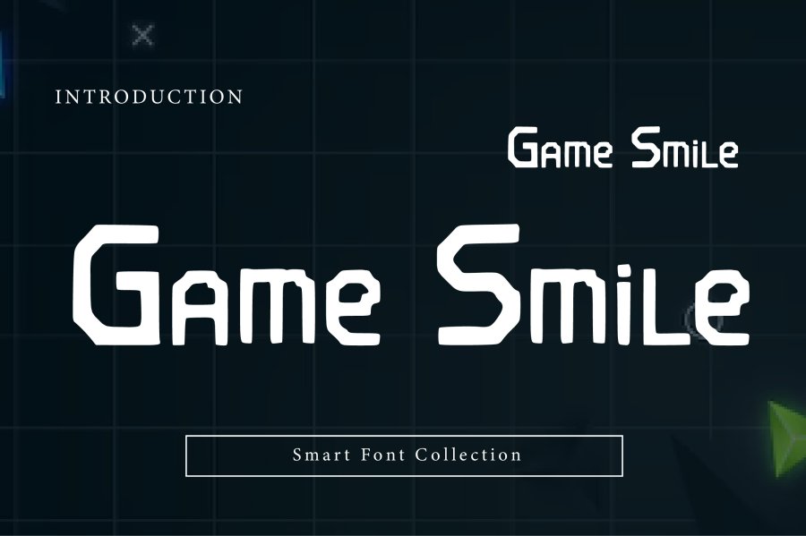 Game Smile Futuristic Display Font