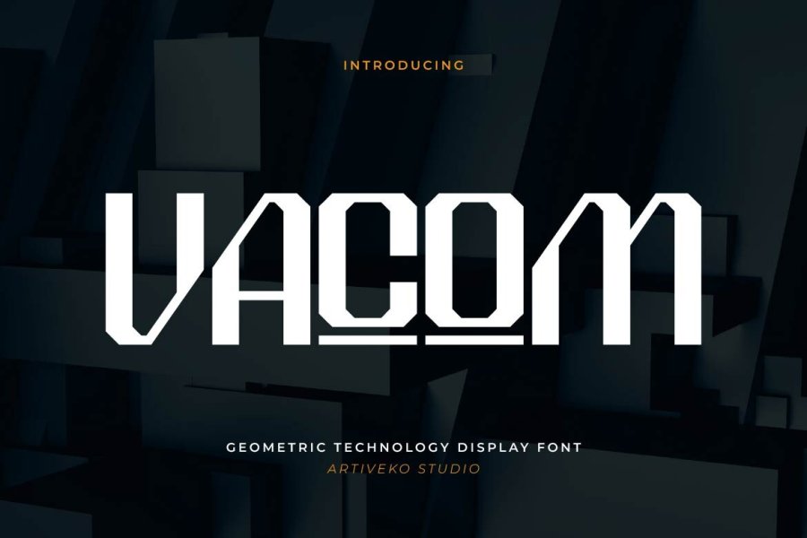 VACOM Geometric Technology Font
