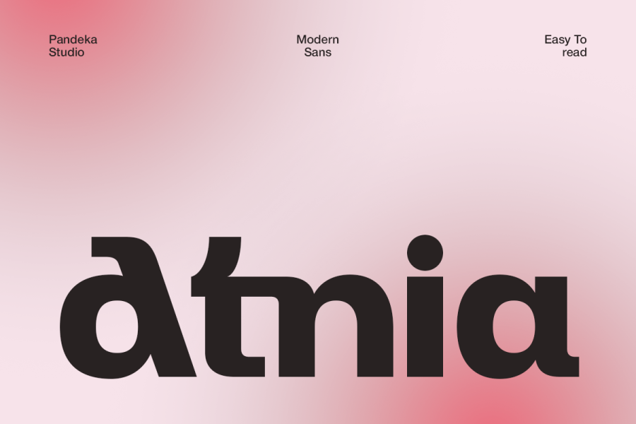 Atnia Geometric Sans Serif Font