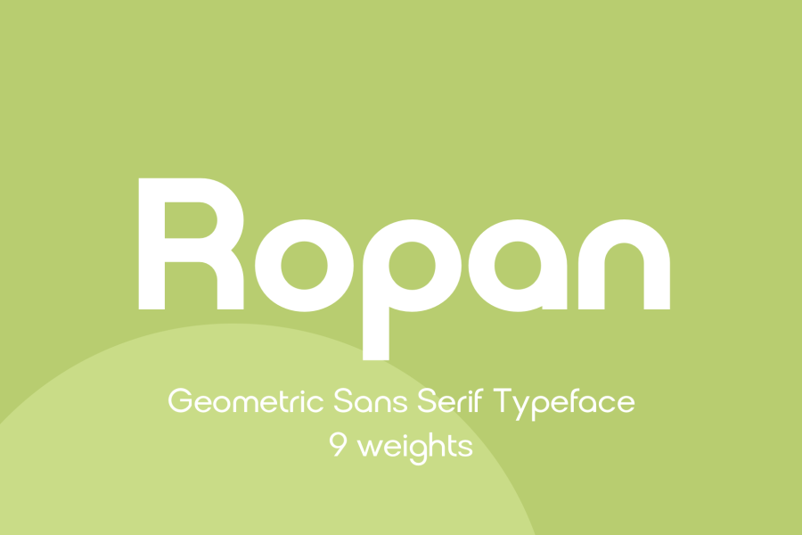 Ropan Modern Geometric Sans Serif