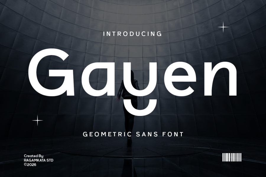 Gayen Geometric Sans Serif Font