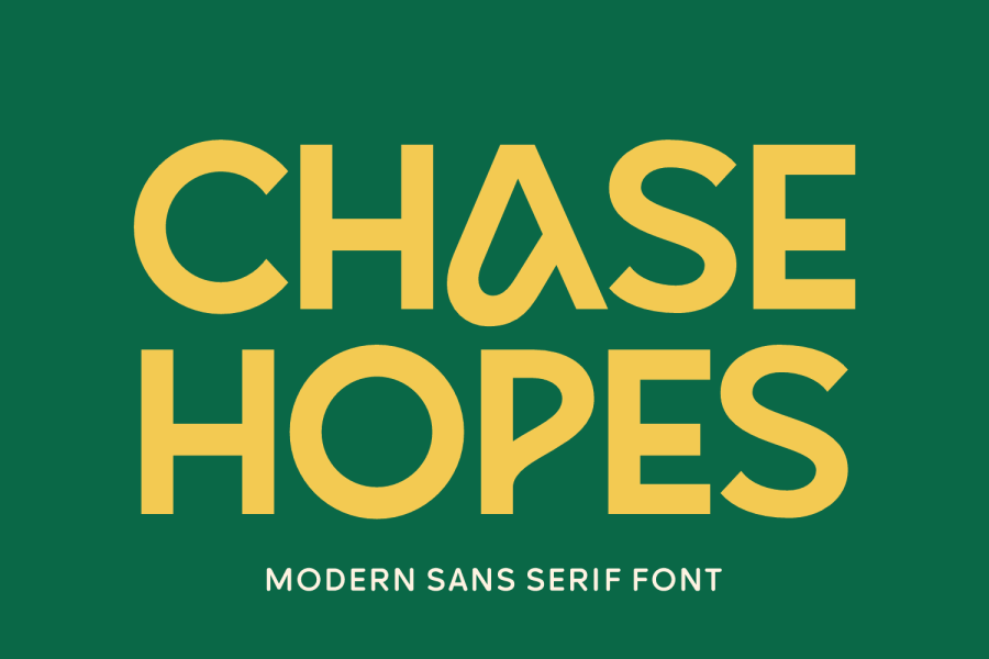Chase Hopes Sans Serif Font